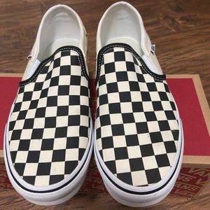 Vans Checkerboard Asher Slip on Sz 8 Worn 1 time!